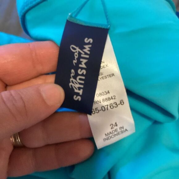 Womens swimsuits For All bathing‎ suit bottom Teal 24 NWT - Picture 4 of 4